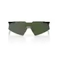 100% A2 Sport Zonnebril Zwart met Grey-Green Lens