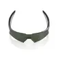 100% A2 Sport Zonnebril Zwart met Grey-Green Lens
