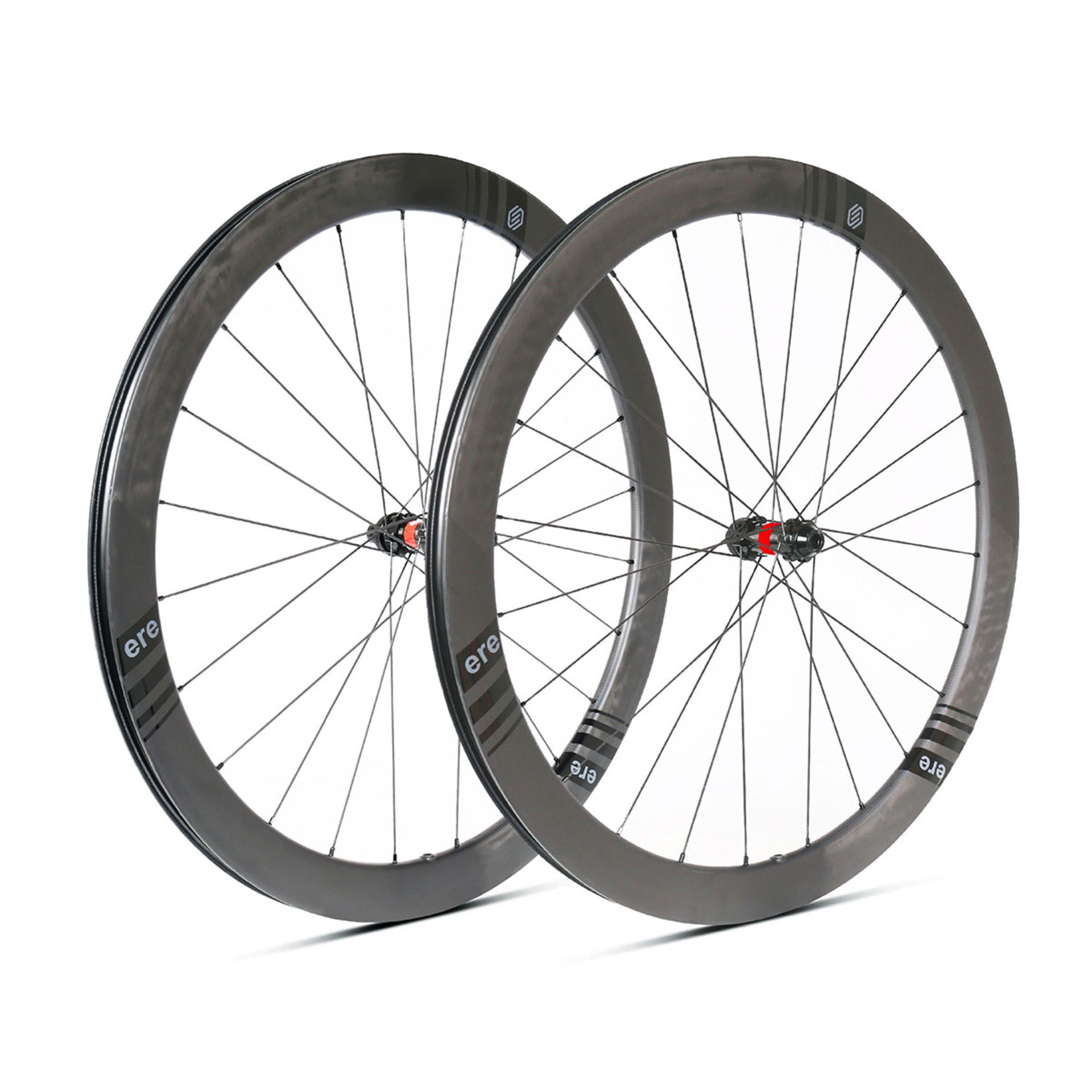 Ere Research Omnia CL 45 EVO Carbon Disc Race Wielset Zwart/Zwart