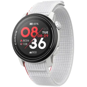 Coros Pace 3 GPS Sporthorloge Wit met Nylon Band