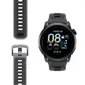 Coros Pace 4 GPS Sporthorloge Crystal Zwart met Siliconen Band