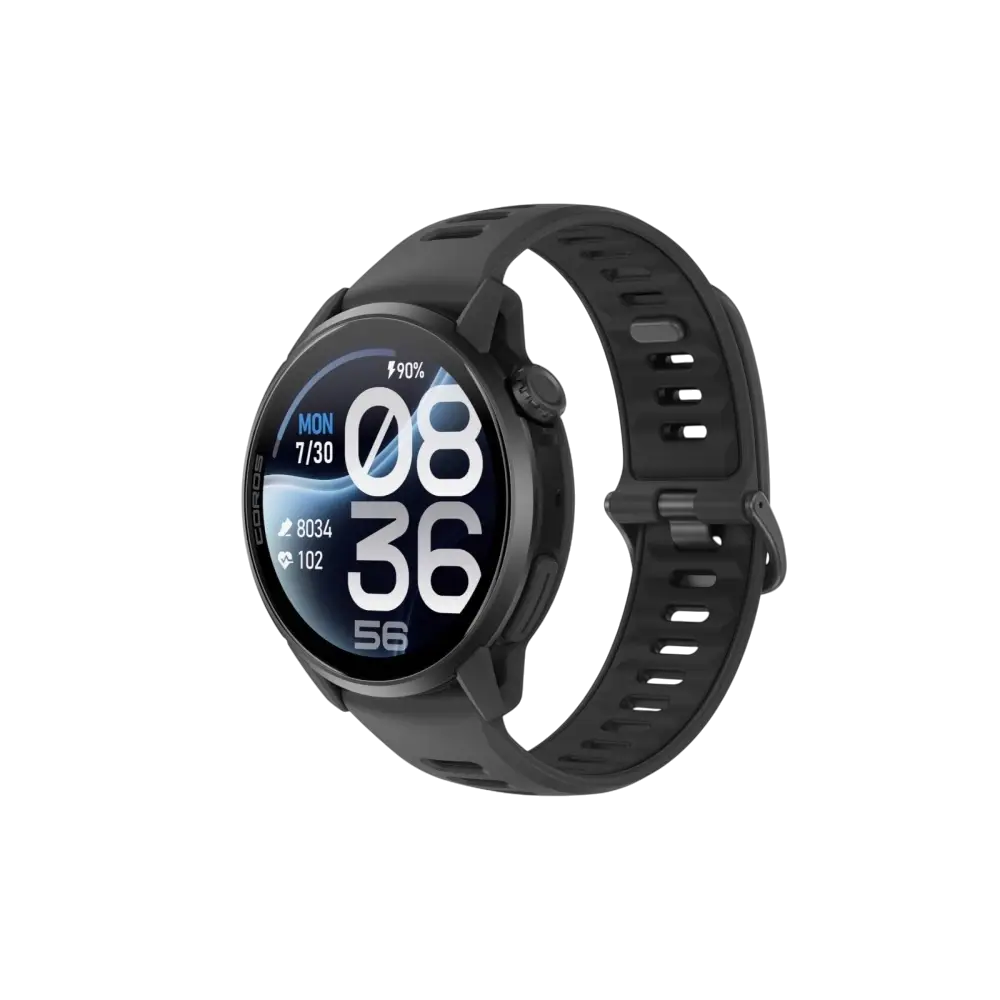 COROS Pace 4 Pro GPS Sporthorloge Zwart met Siliconen Band