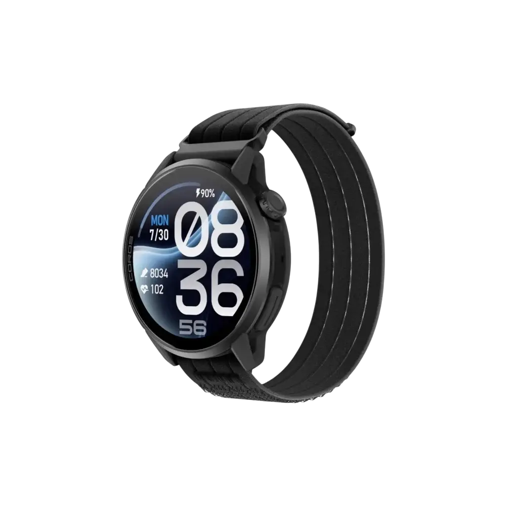 COROS Pace 4 Pro GPS Sporthorloge Zwart met Nylon Band