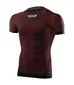 SIXS TS1 Round Neck Ondershirt Korte Mouwen Donkerrood