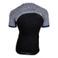 UYN Running Alpha Hardloopshirt Korte Mouwen Zwart/Wit/Blauw Heren