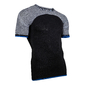 UYN Running Alpha Hardloopshirt Korte Mouwen Zwart/Wit/Blauw Heren