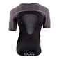 UYN Marathon Hardloopshirt Korte Mouwen Zwart/Grijs Heren 