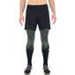 UYN Exceleration 2in1 Hardloopbroek Lang Zwart/Groen Heren
