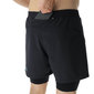 UYN Exceleration OW Performance 2in1 Hardloopbroek Kort Zwart Heren