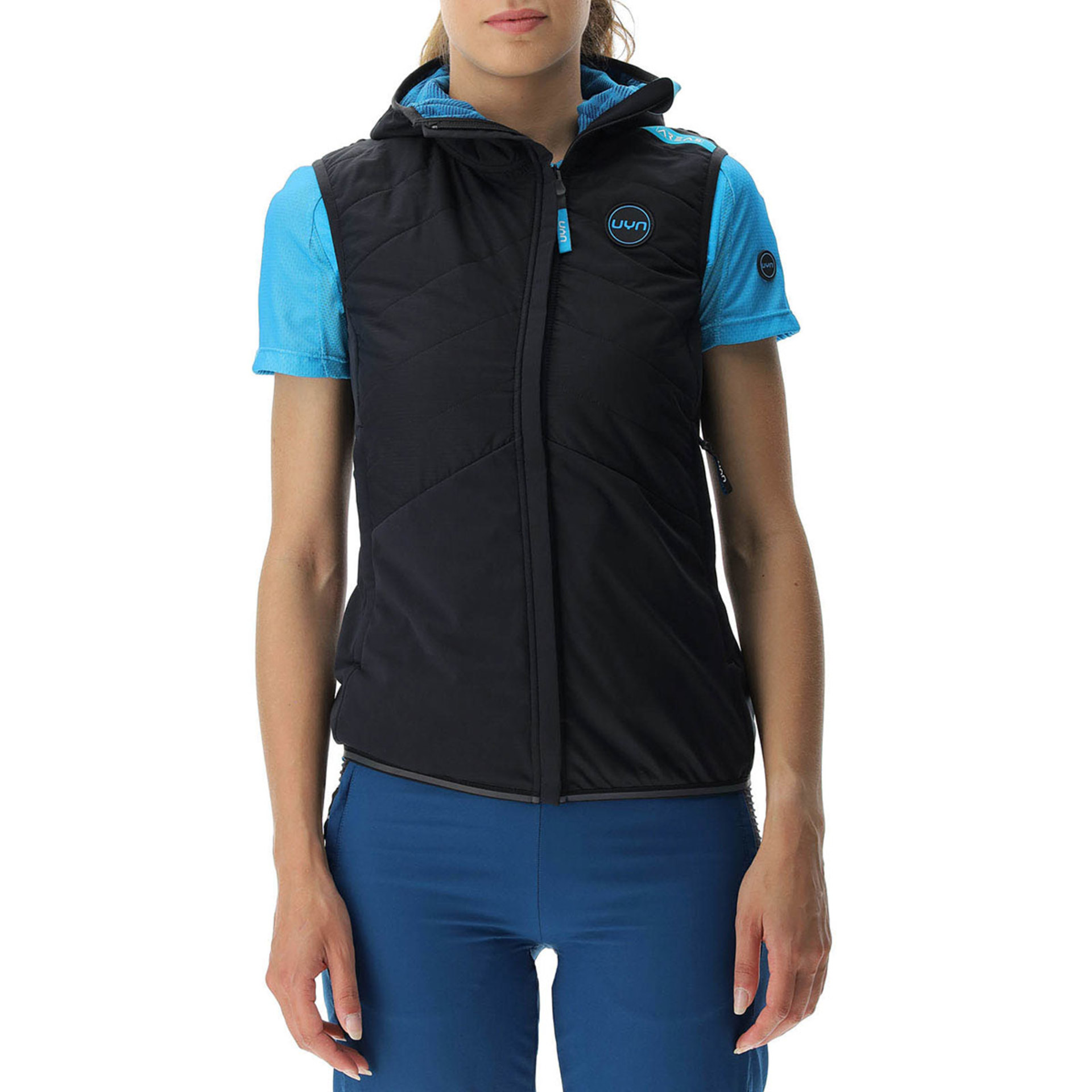 UYN Crossover OW Padded Vest Zwart/Blauw Dames
