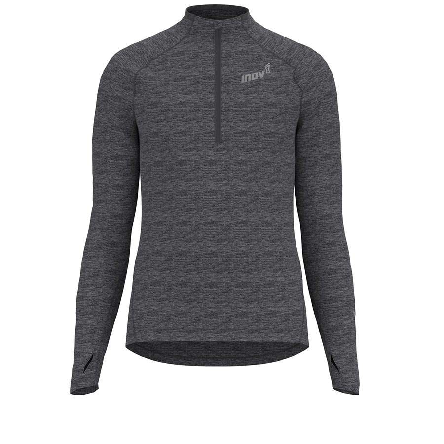 Inov-8 Mid LSZ Hardloopshirt Lange Mouwen Grijs Heren