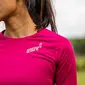 Inov-8 Base Hardloopshirt Lange Mouwen Roze Dames