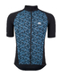 Megmeister Autumn Leaves Fietsshirt Korte Mouwen Blauw Dames