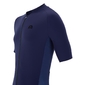 Megmeister Woven Plain Fietsshirt Korte Mouwen Blauw Heren