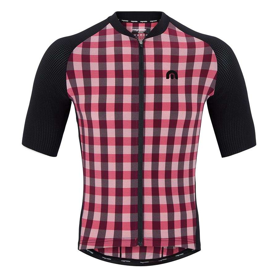 Megmeister Woven Soane Fietsshirt Korte Mouwen Rood/Roze Heren