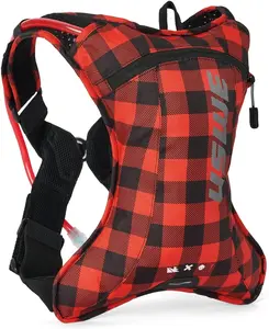 USWE Outlander 2 Drinkrugzak Flannel Rood/Zwart