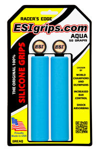 ESI GRIPS Racer's Edge 30mm Handvat Lichtblauw