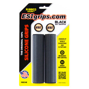 ESI Grips Ribbed Chunky Handvat Zwart