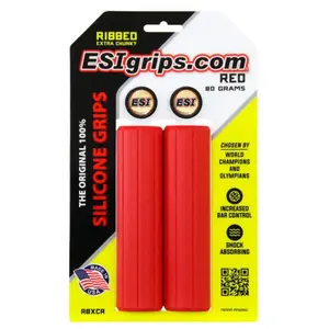 ESI Grips Ribbed Extra Chunky 34mm Handvat Rood