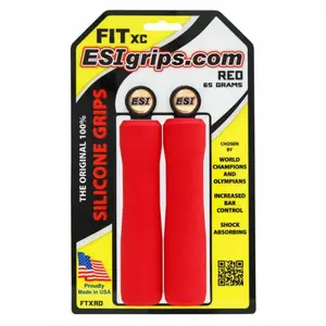 ESI Grips FIT XC 32-34mm Handvat Rood