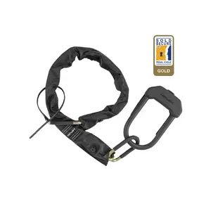 Hiplok E-DX Kettingslot met D Lock Zwart