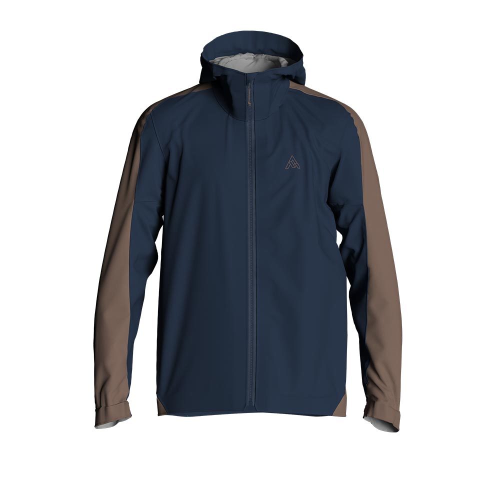 7mesh Copilot Fietsjack Donkerblauw/Bruin Heren