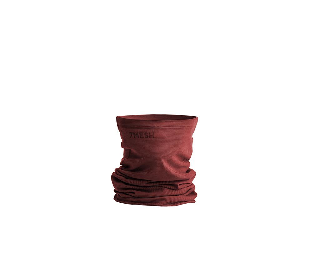 7mesh Desperado Merino Nekwarmer Donkerrood