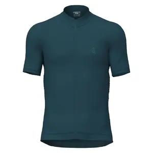 7mesh Ashlu Merino Fietsshirt Korte Mouwen Donkerblauw Heren