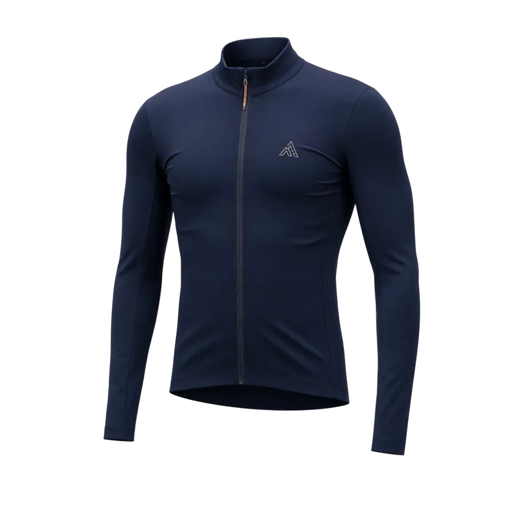 7MESH Tantalus Fietsshirt Lange Mouwen Donkerblauw Heren