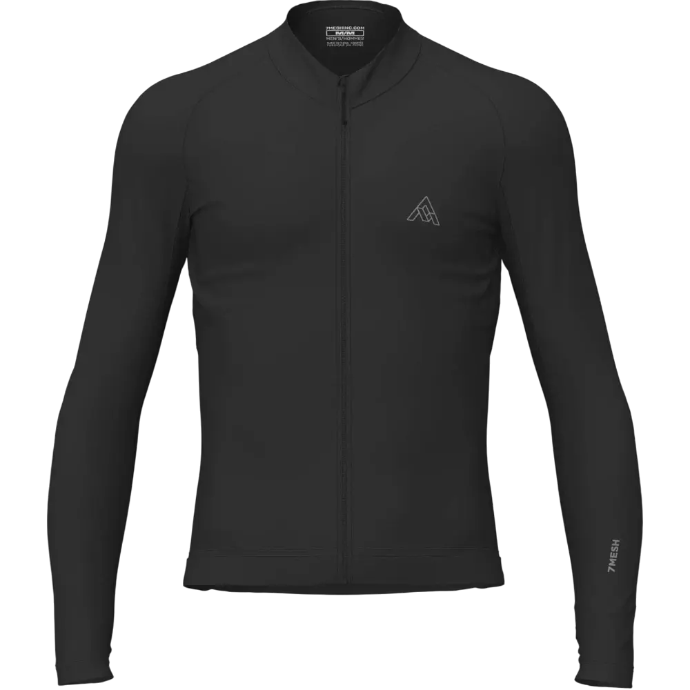 7MESH Atlas Fietsshirt Lange Mouwen Zwart Heren