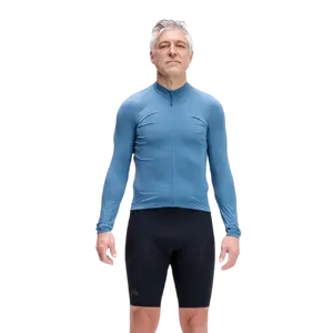 7MESH Atlas Fietsshirt Lange Mouwen Blauw Heren