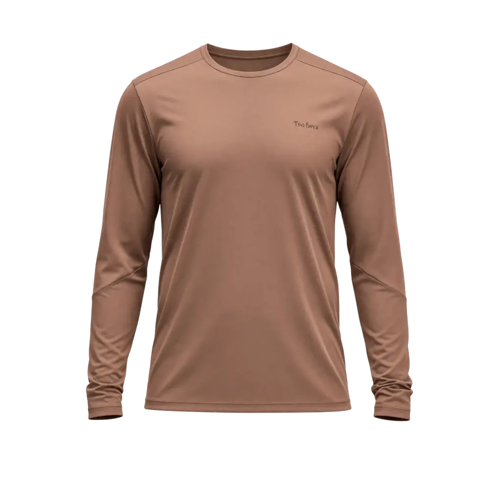 7MESH Atlas Trail Fietsshirt Lange Mouwen Bruin Heren
