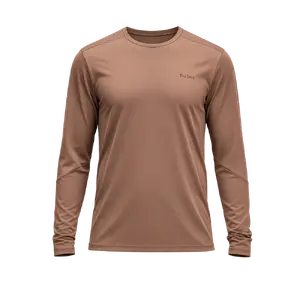 7MESH Atlas Trail Fietsshirt Lange Mouwen Bruin Heren