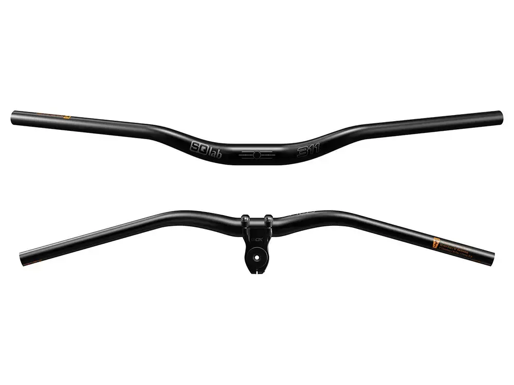 SQlab 311 2.0 Alu High Rise MTB Stuur Zwart