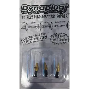 Dynaplug Road Tubeless Tires Repair Plugs 3-Pack
