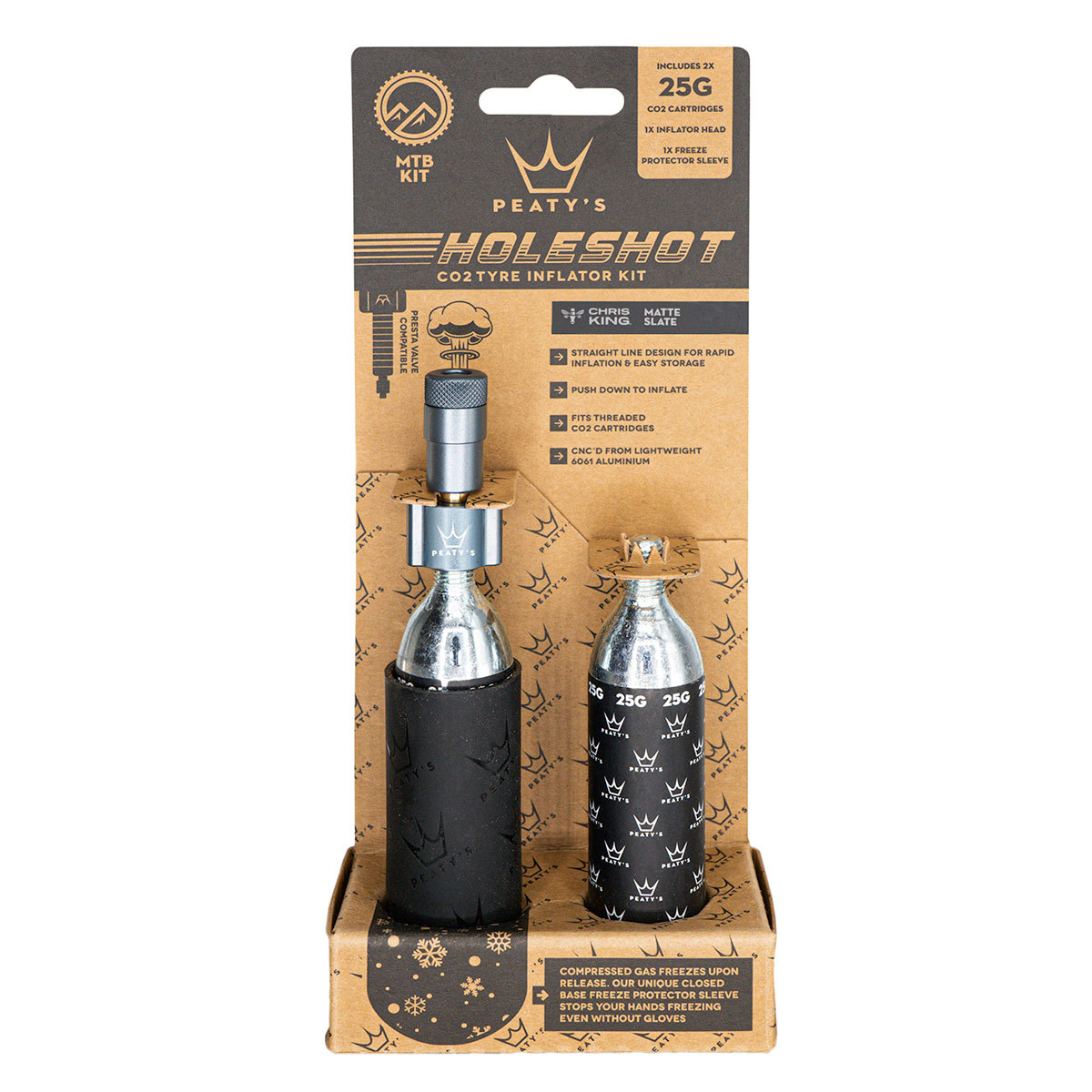Peaty's Holeshot CO2 Pomp MTB Zilver