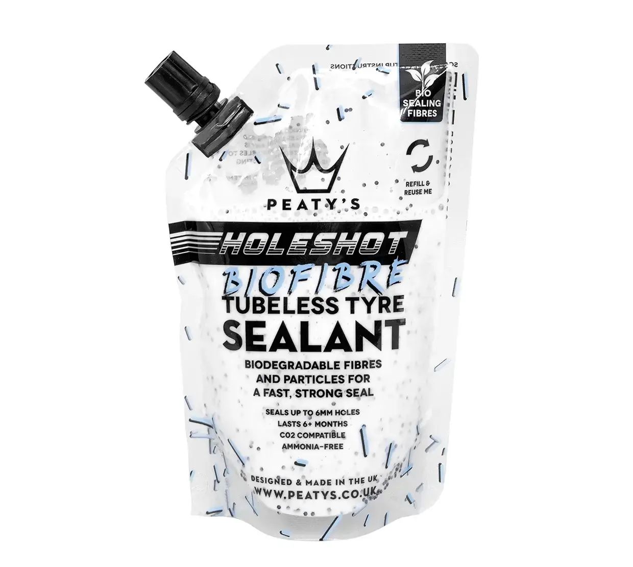 Peaty's Holeshot BioFibre Tubeless Sealant 120ml