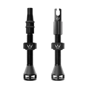 Peaty's Holeshot Fast Flow Tubeless Ventielen Zwart