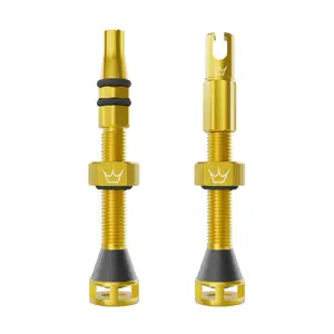 Peaty's Holeshot Fast Flow Tubeless Ventielen Goud