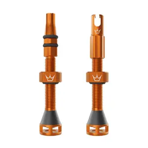 Peaty's Holeshot Fast Flow Tubeless Ventielen Oranje