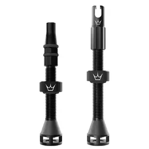 Peaty's Holeshot Fast Flow Tubeless Ventielen MX Zwart 42/60mm
