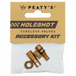 Peaty's Holeshot Fast Flow Tubeless Ventielen Accessory Kit Brons
