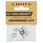 Peaty's Holeshot Fast Flow Tubeless Ventielen Accessory Kit Zilver