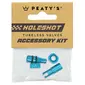 Peaty's Holeshot Fast Flow Tubeless Ventielen Accessory Kit Turquoise