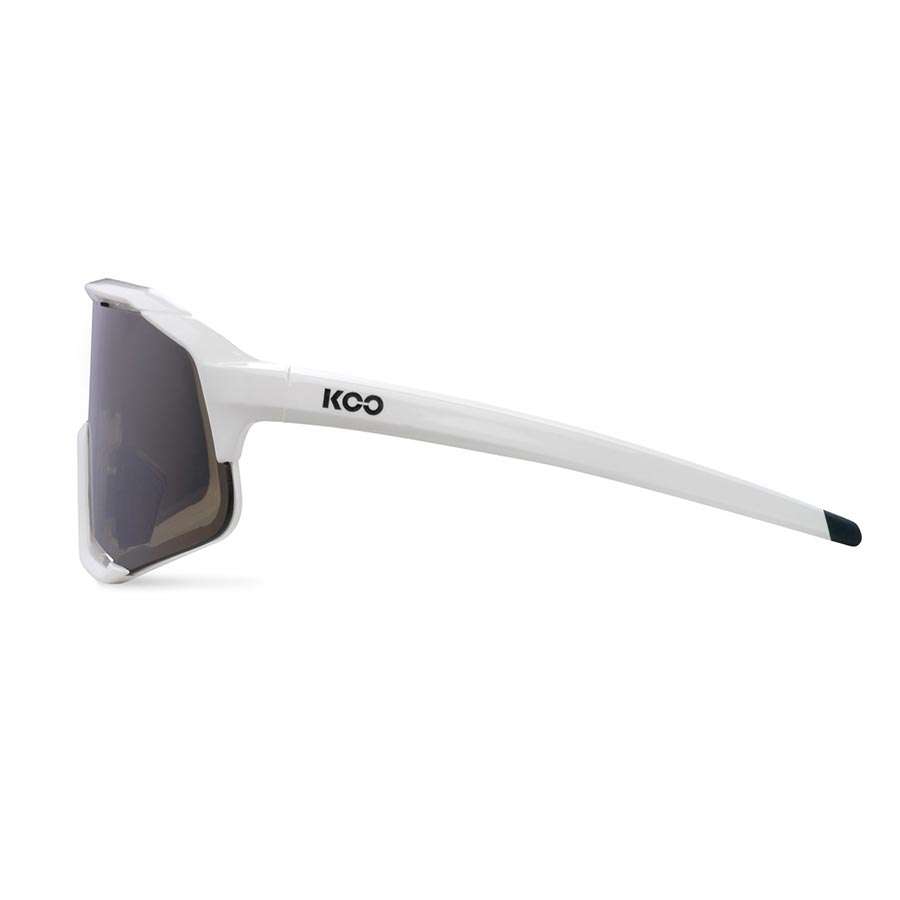 KOO DEMOS Sport Zonnebril Wit/Bruin met Brown Lens