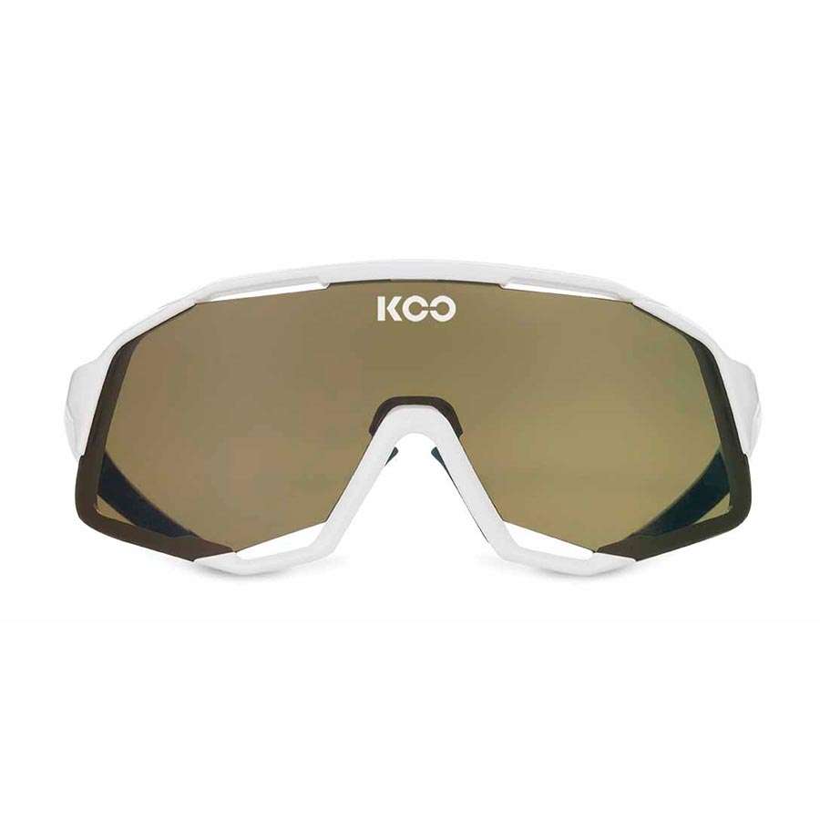 KOO DEMOS Sport Zonnebril Wit/Bruin met Brown Lens