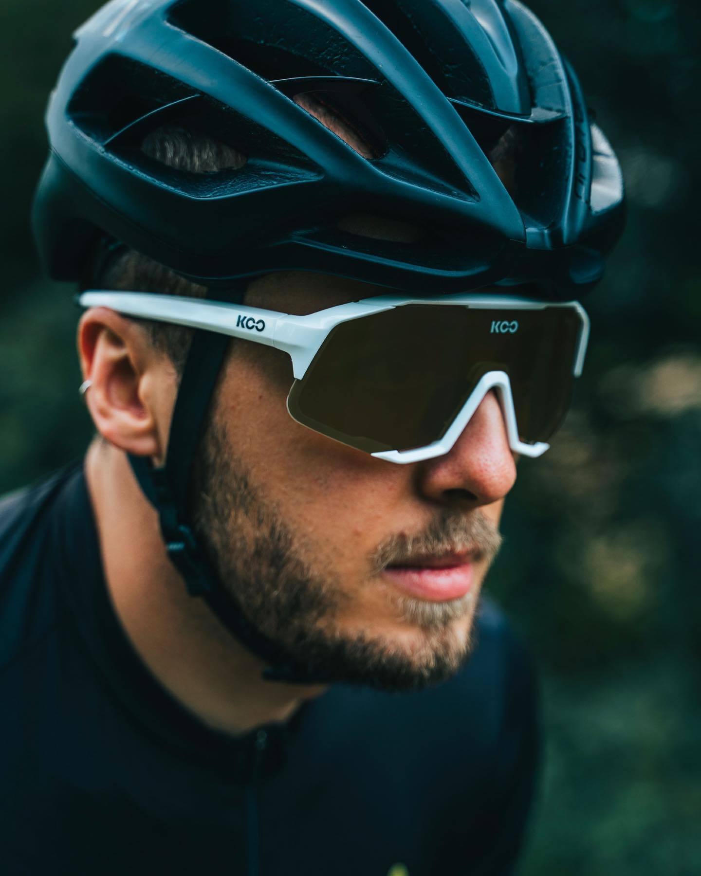 KOO DEMOS Sport Zonnebril Wit/Bruin met Brown Lens