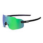 KOO SUPERNOVA Sport Zonnebril Zwart/Groen met Green Mirror Lens