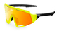 KOO SPECTRO Sport Zonnebril Fluo Geel met Red Mirror Lens