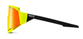 KOO SPECTRO Sport Zonnebril Fluo Geel met Red Mirror Lens